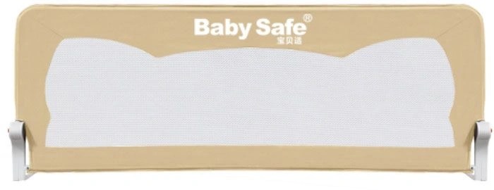 Барьер безопасности для кровати Baby Safe Ушки 180x42 см, бежевый