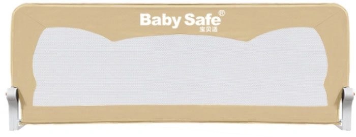 фото Барьер безопасности для кровати baby safe ушки 180x42 см, бежевый