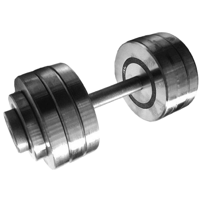 

Разборная гантель 1 x 25 кг, серебристый