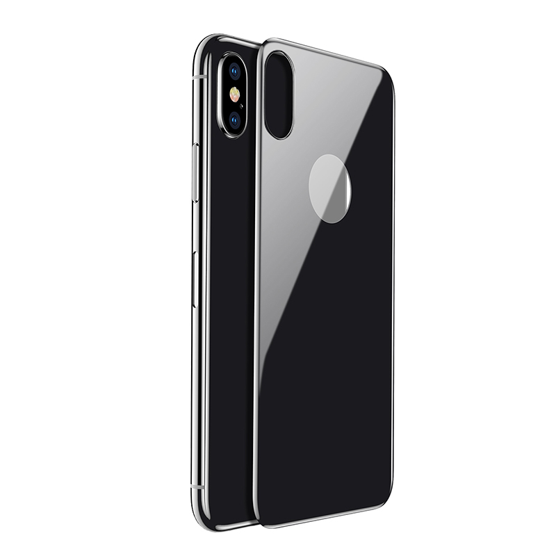 Защитное стекло baseus sgapiphx-4d0g для iphone x, 0.3mm, заднее, серый