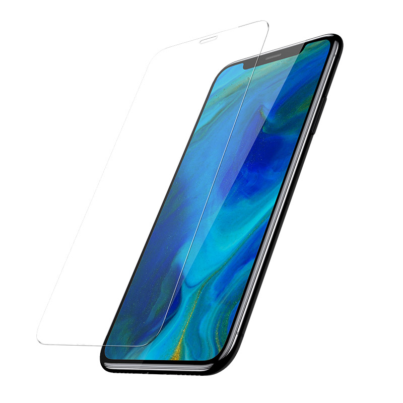 Защитное стекло baseus sgapiph65s-gs02 для iphone xs max/11 pro max, прозрачный, (2шт)