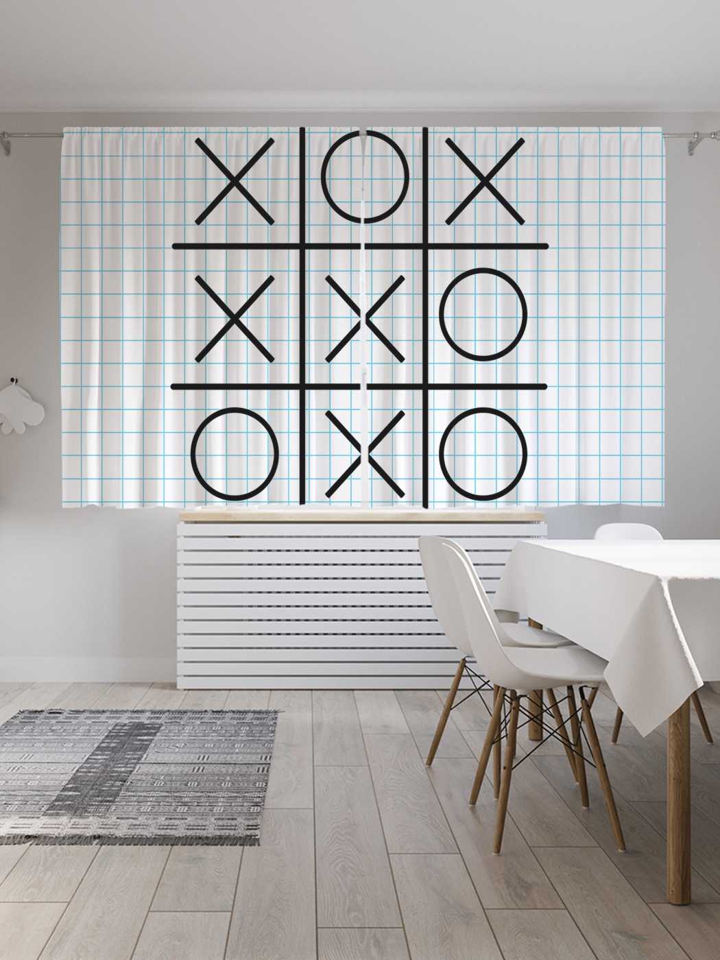 

Классические шторы JoyArty "Ничья", серия Oxford DeLux, 2 полотна 145x180 см, Ничья
