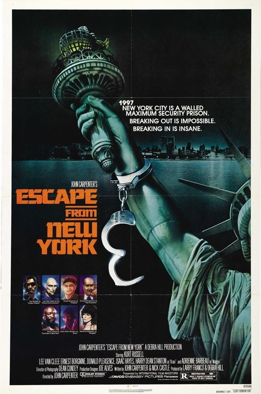 

Постер к фильму "Побег из Нью-Йорка" (Escape from New York) A4