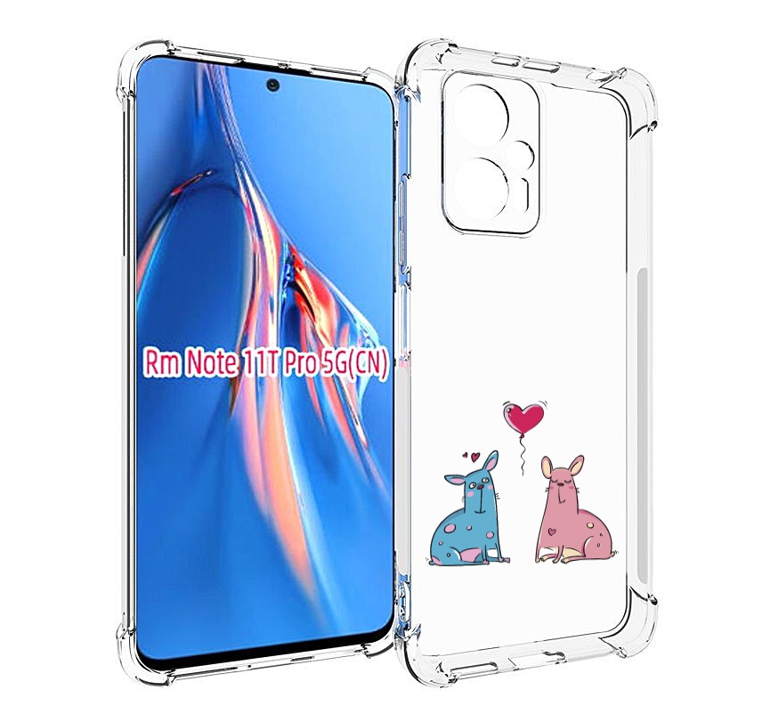 

Чехол MyPads Лама любовь для Xiaomi Redmi Note 11T Pro / 11T Pro Plus / Poco X4 GT прот..., Прозрачный, Tocco