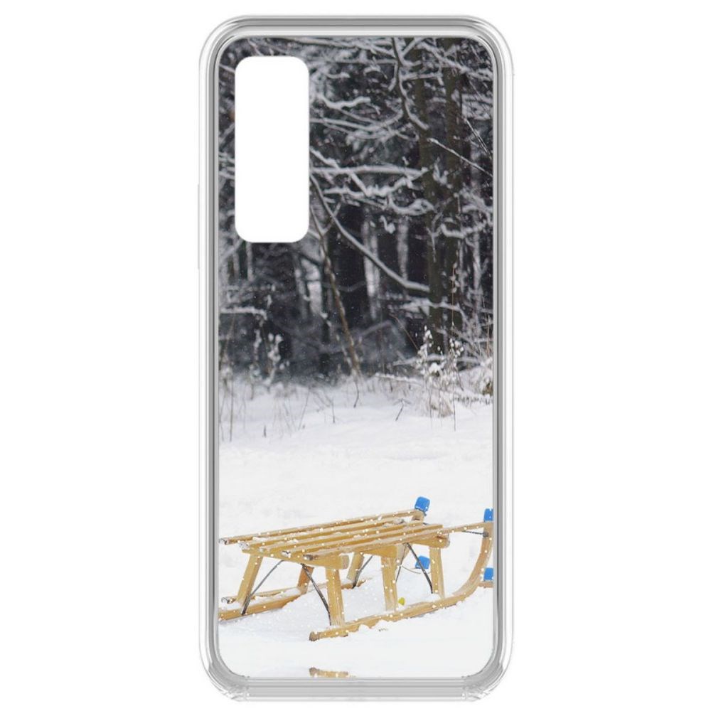 фото Чехол-накладка krutoff clear case санки для vivo y53s