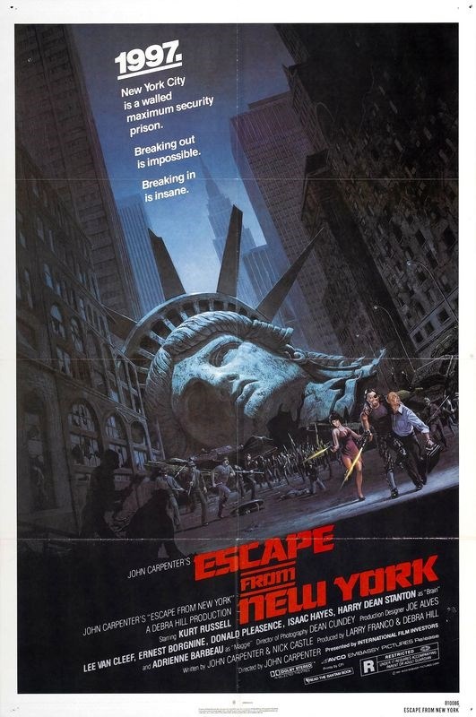 

Постер к фильму "Побег из Нью-Йорка" (Escape from New York) A4