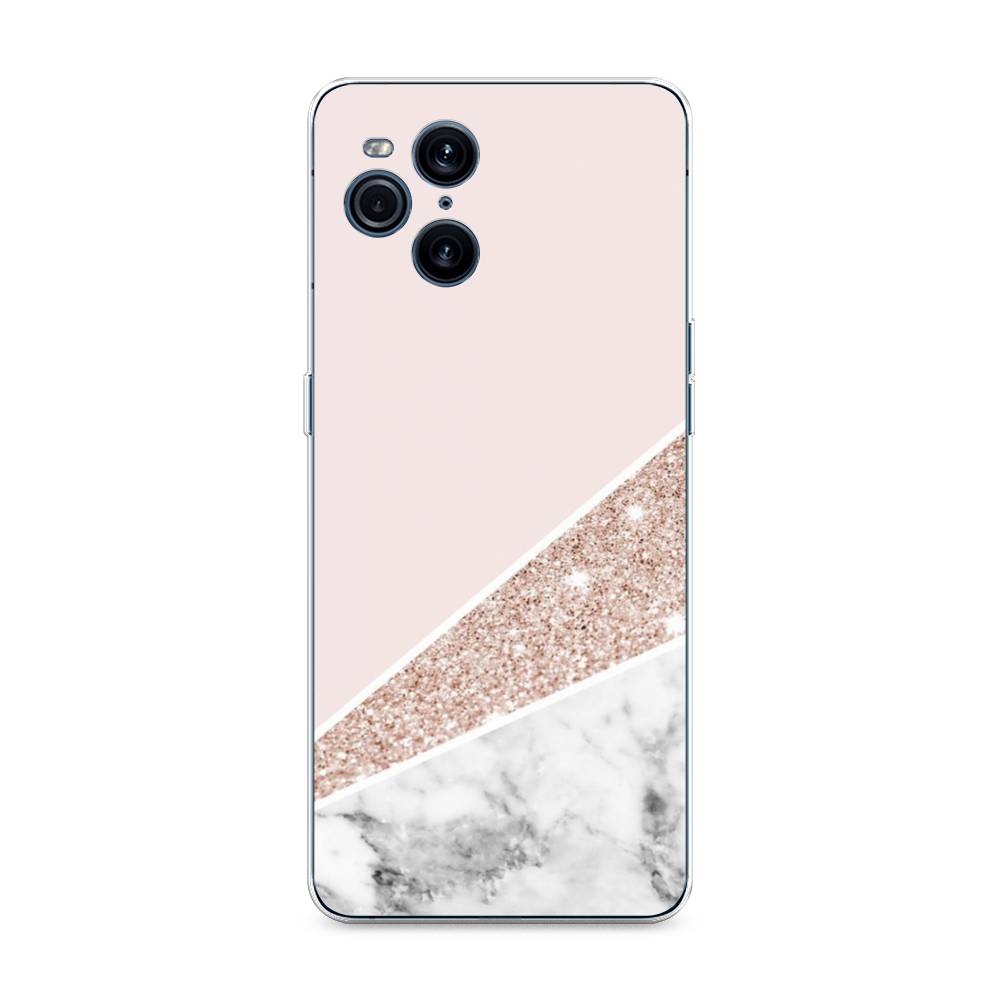 

Чехол для Oppo Find X3 Pro "Блестящий розовый мрамор", 255750-3