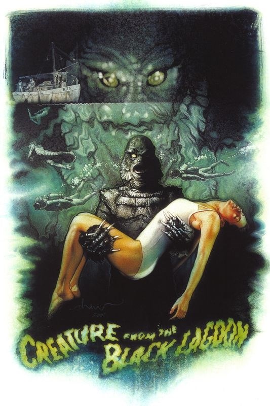 

Постер к фильму "Создание из Чёрной лагуны" (Creature from the Black Lagoon) A2