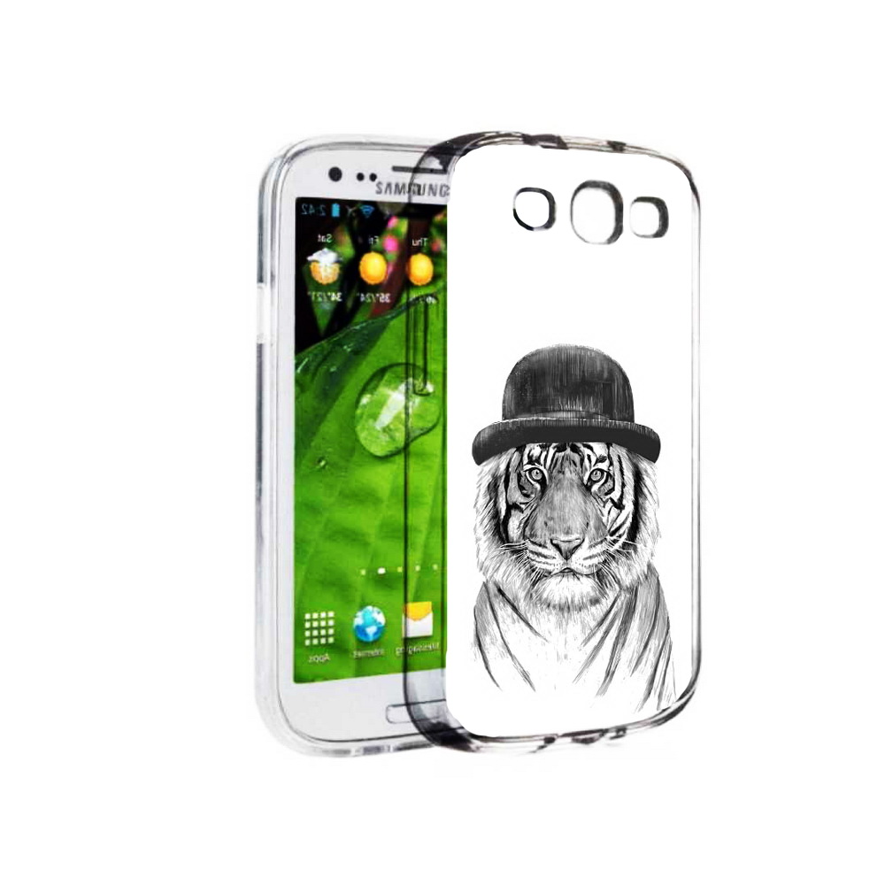 Чехол MyPads Tocco для Samsung Galaxy S3 тигр британец (PT123108.507.641)