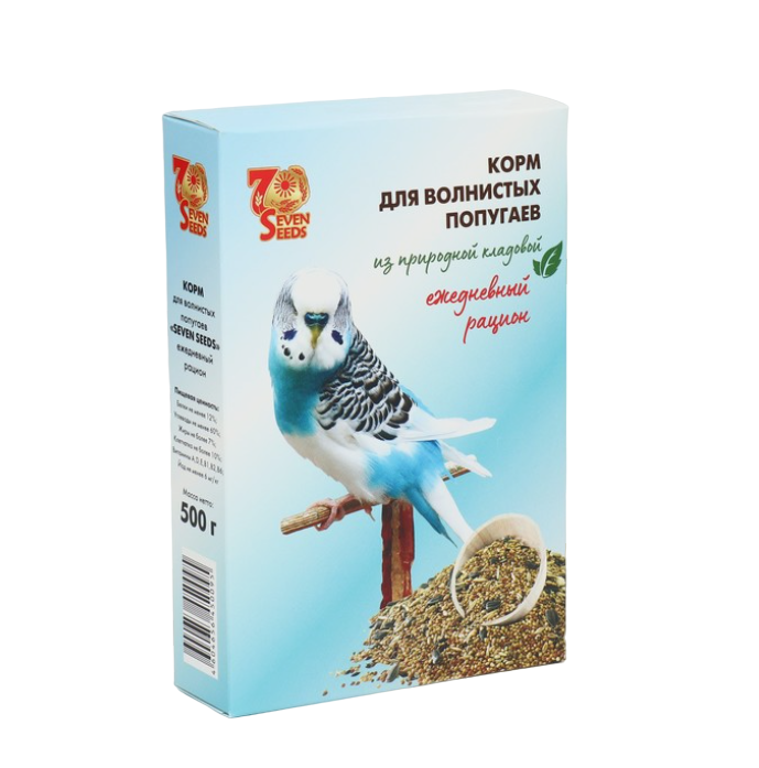 Корм для волнистых попугаев Seven Seeds с витаминами и минералами 500 г