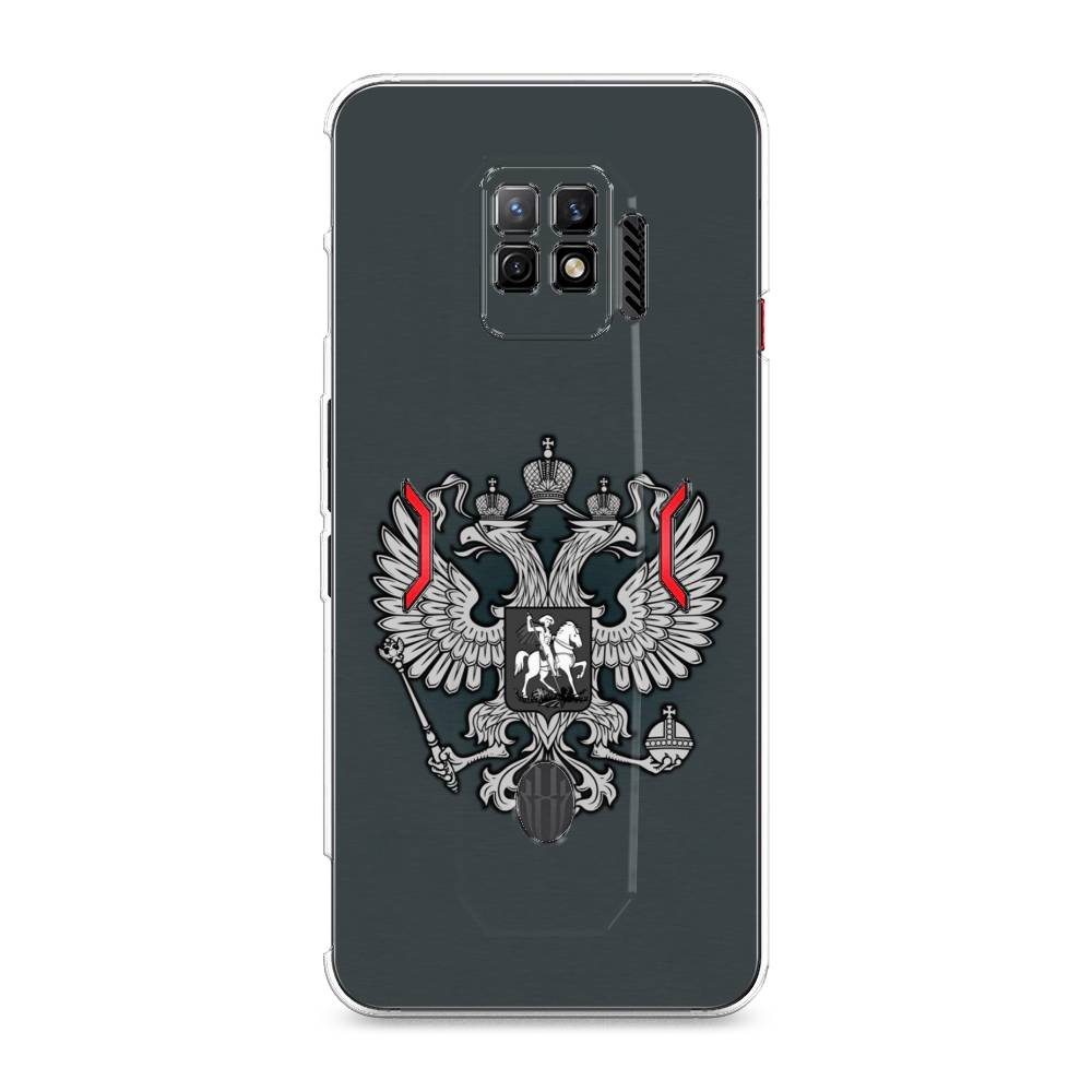 фото Силиконовый чехол "герб россии серый" на zte nubia red magic 7 pro awog