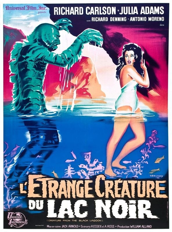 

Постер к фильму "Создание из Чёрной лагуны" (Creature from the Black Lagoon) A4