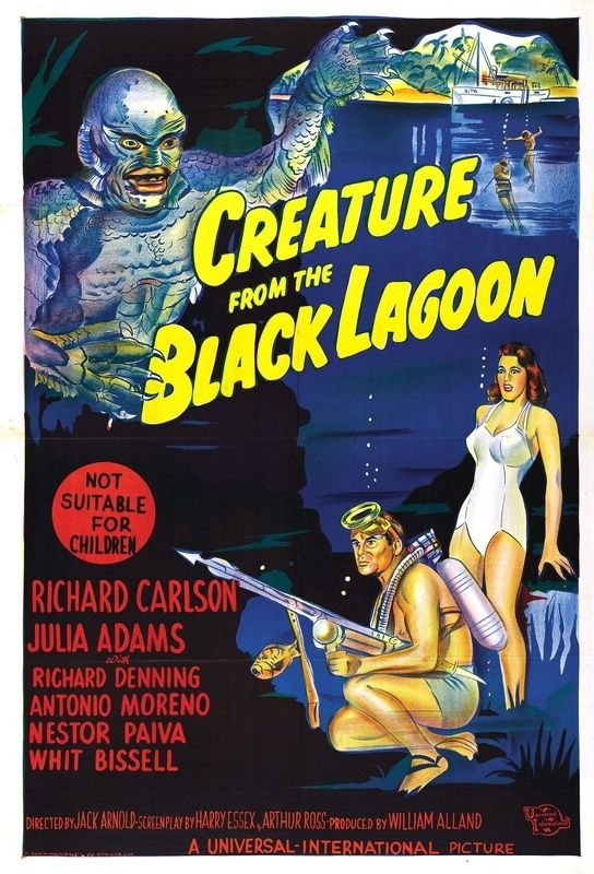 

Постер к фильму "Создание из Чёрной лагуны" (Creature from the Black Lagoon) A3