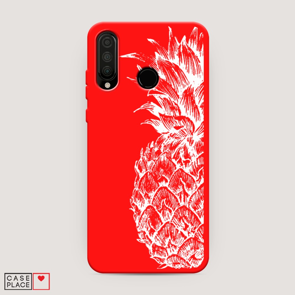 

Чехол Awog на Honor 20 Lite 2020 "Ананас графика белая", Разноцветный, 611253-1
