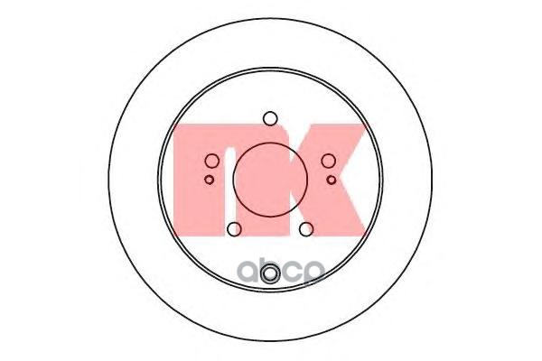 203053nk_диск Тормозной Задний! Mitsubishi Outlander 2.4/2.0d/2.2d 07> Nk арт. 203053