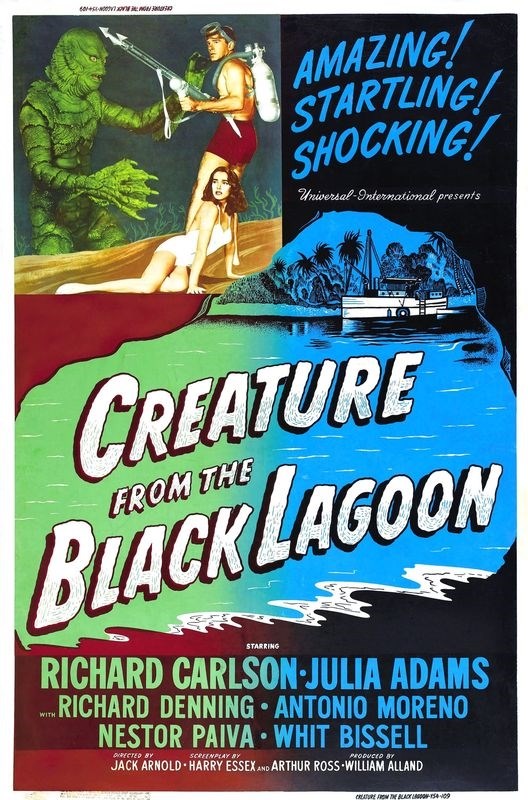 

Постер к фильму "Создание из Чёрной лагуны" (Creature from the Black Lagoon) A2