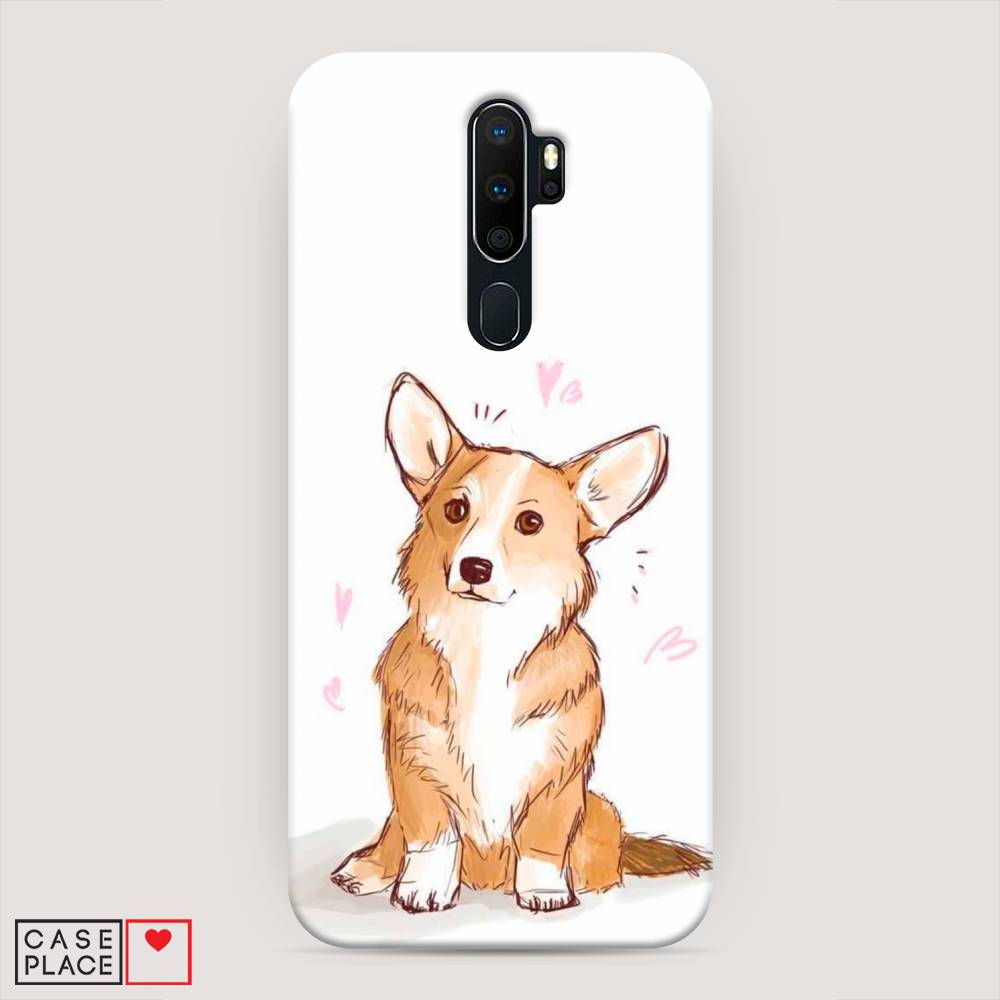 

Пластиковый чехол "Корги любовь" на Oppo A5 (2020), 251320-1