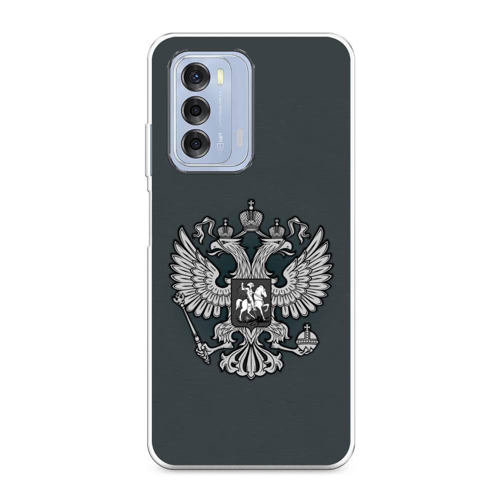 фото Силиконовый чехол "герб россии серый" на zte blade v40 awog