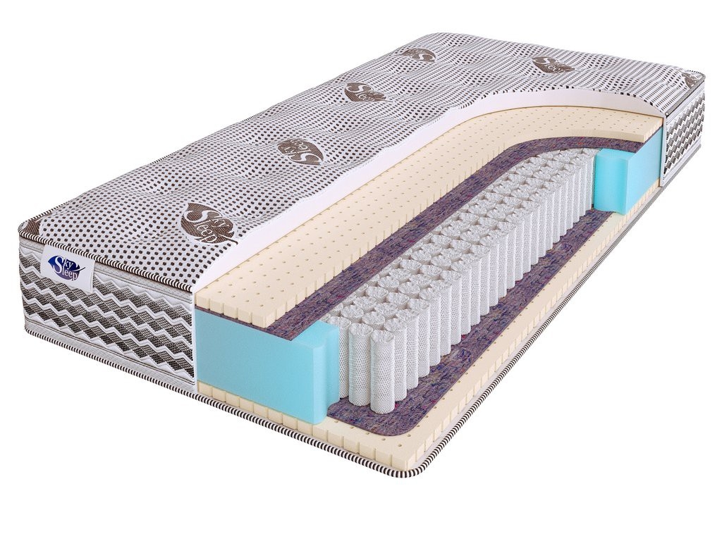 

Матрас SkySleep Nature Pro Relax Sleep S1000 90х190, Бежевый;белый;серый;серебристый, Nature Pro Relax Sleep S1000