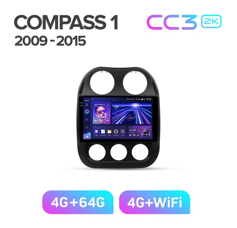 Магнитола TEYES JEEP COMPASS 2009-2015 г CC3 2K 464ГБ 3789000₽