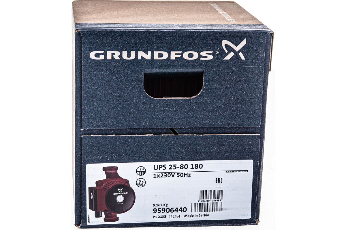 Насос циркуляционный Grundfos UPS 25-80 180