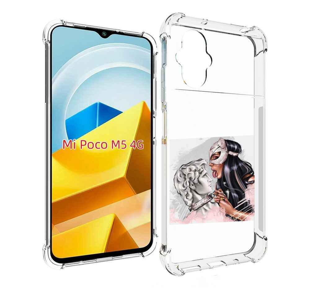 

Чехол MyPads Tocco для Xiaomi M5 девушка-флирт женский, Прозрачный, Tocco