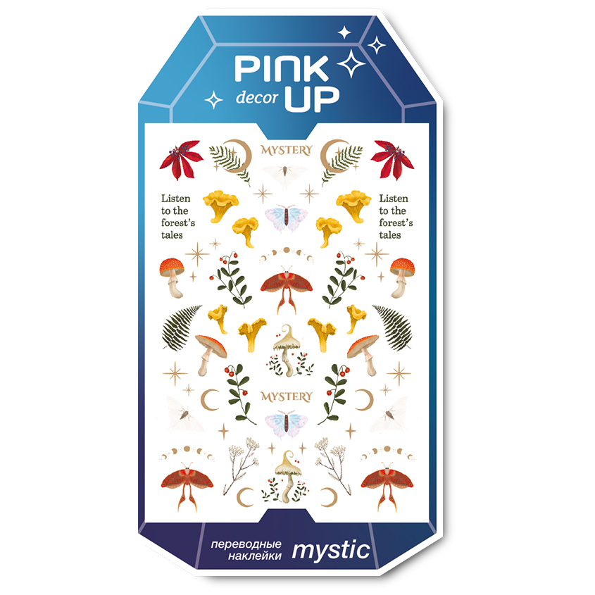 

Наклейки для ногтей PINK UP Decor Mystic 87, Разноцветный