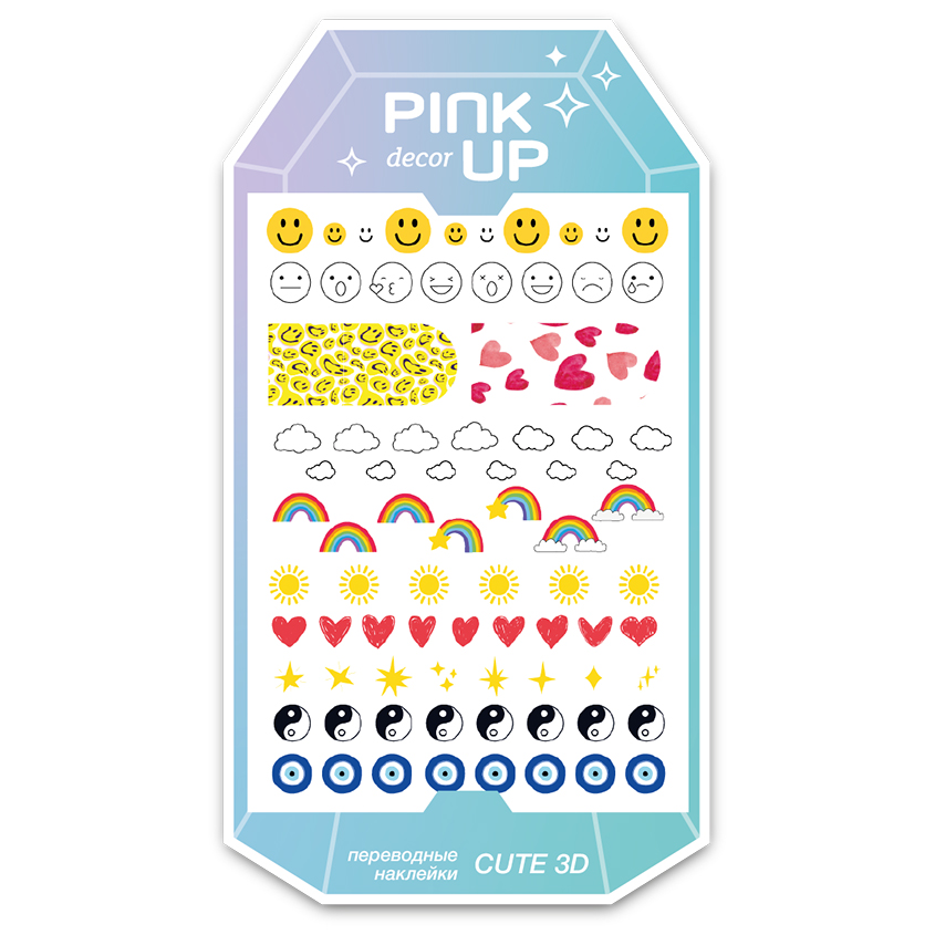 Наклейки для ногтей PINK UP Decor Cute 3D 82