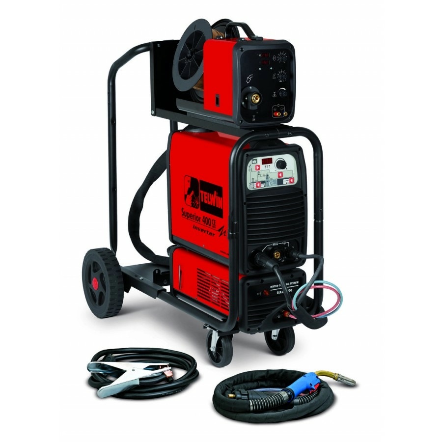 

Сварочный аппарат TELWIN Superior 400 CE VRD – MIG PACK AQUA