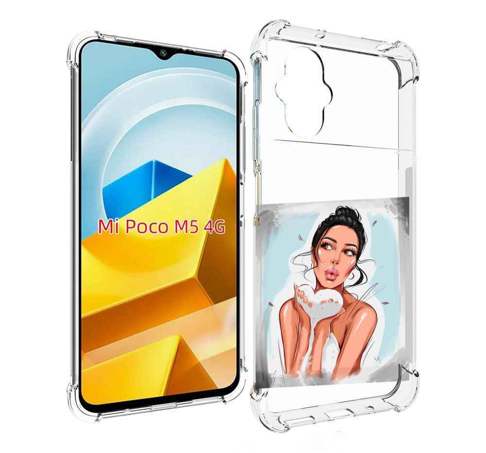 

Чехол MyPads Tocco для Xiaomi M5 девушка-с-пеной женский, Прозрачный, Tocco
