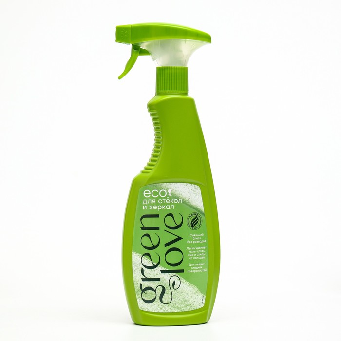 

Спрей для чистки стекол и зеркал GREEN LOVE , 500 мл