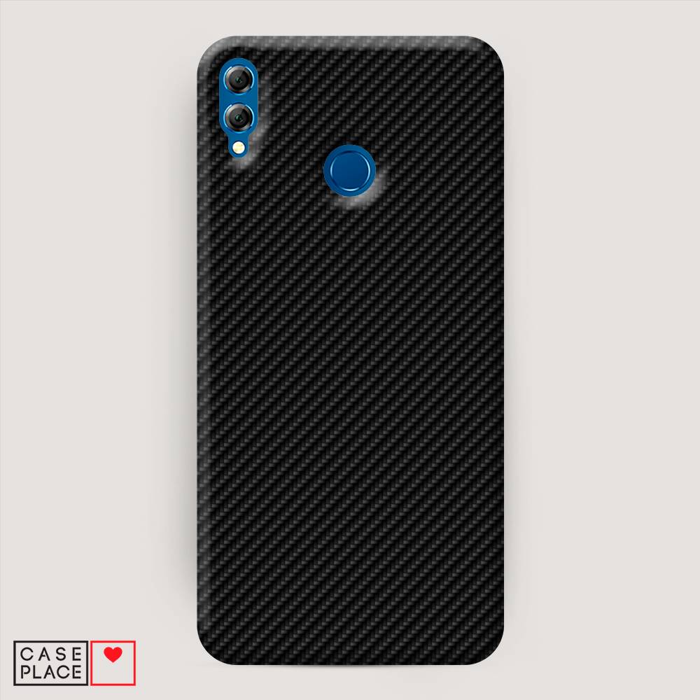 фото Чехол awog "черный карбон" для honor 8x