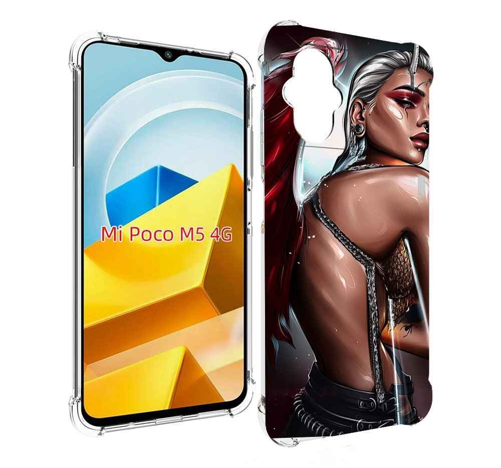 

Чехол Mypads Девушка-С-Крыльями Женский Для Poco M, Прозрачный, Tocco