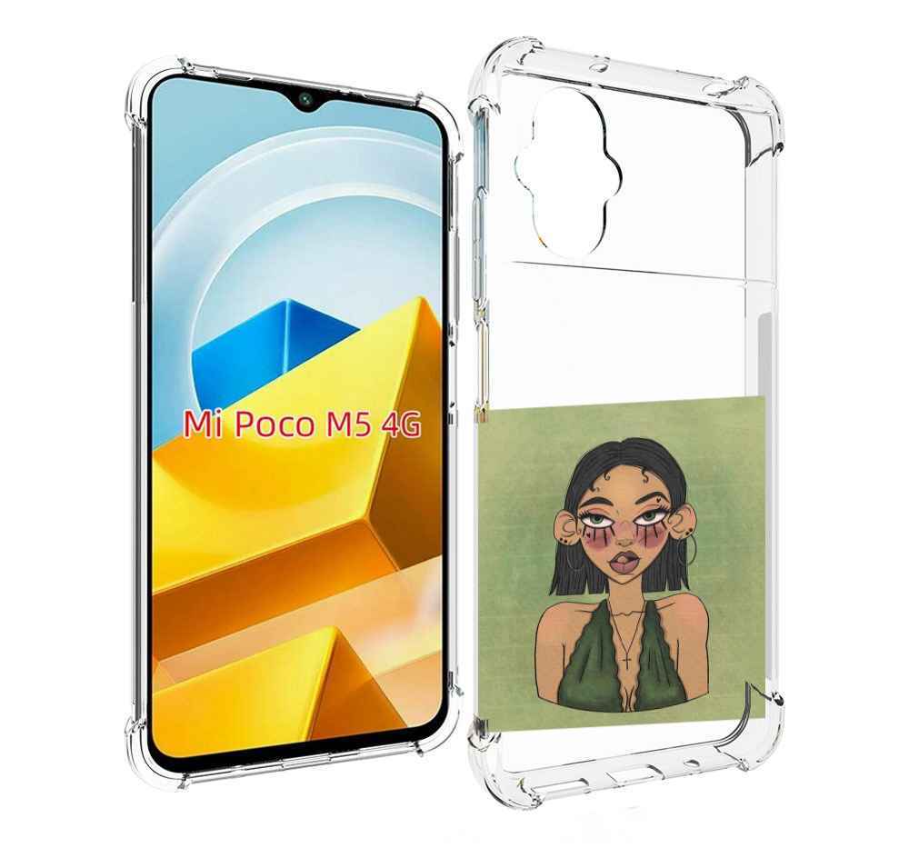 

Чехол Mypads Девушка-С-Каре-И-Тату Для Poco M5 Про, Прозрачный, Tocco