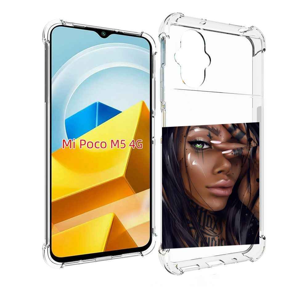 

Чехол Mypads Девушка-С-Зелеными-Глазами-Яркими Для Xiaomi, Прозрачный, Tocco