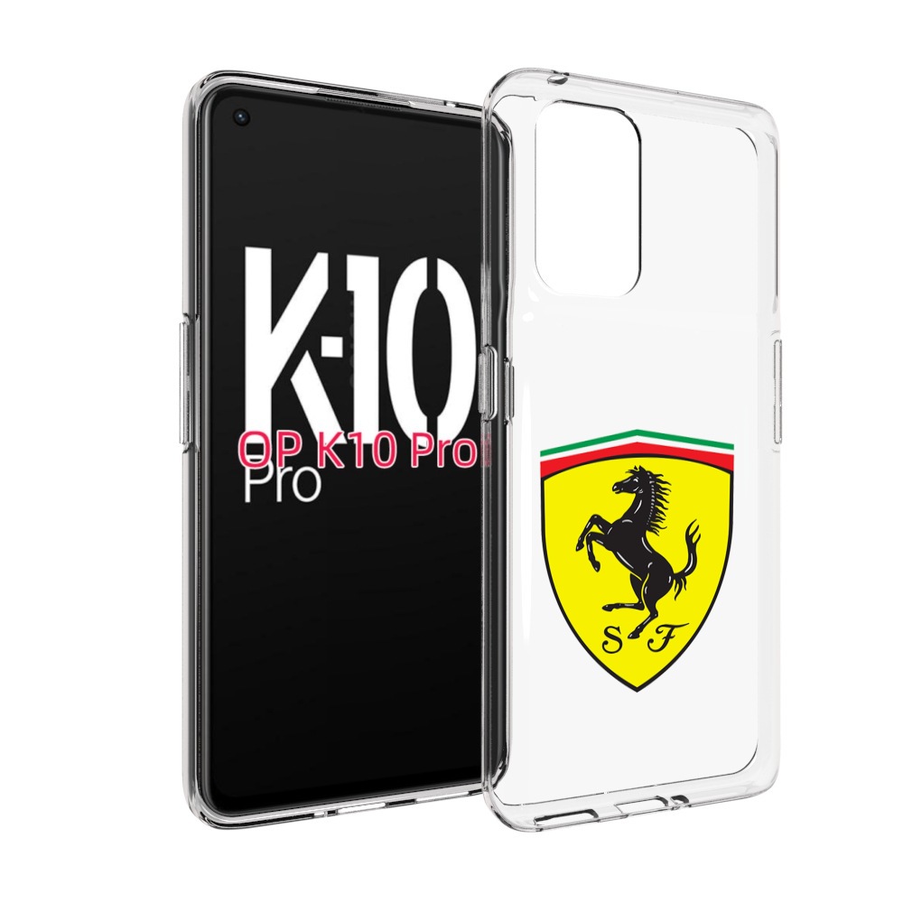 

Чехол MyPads Ferrari-3 мужской для OPPO K10 Pro, Прозрачный, Tocco