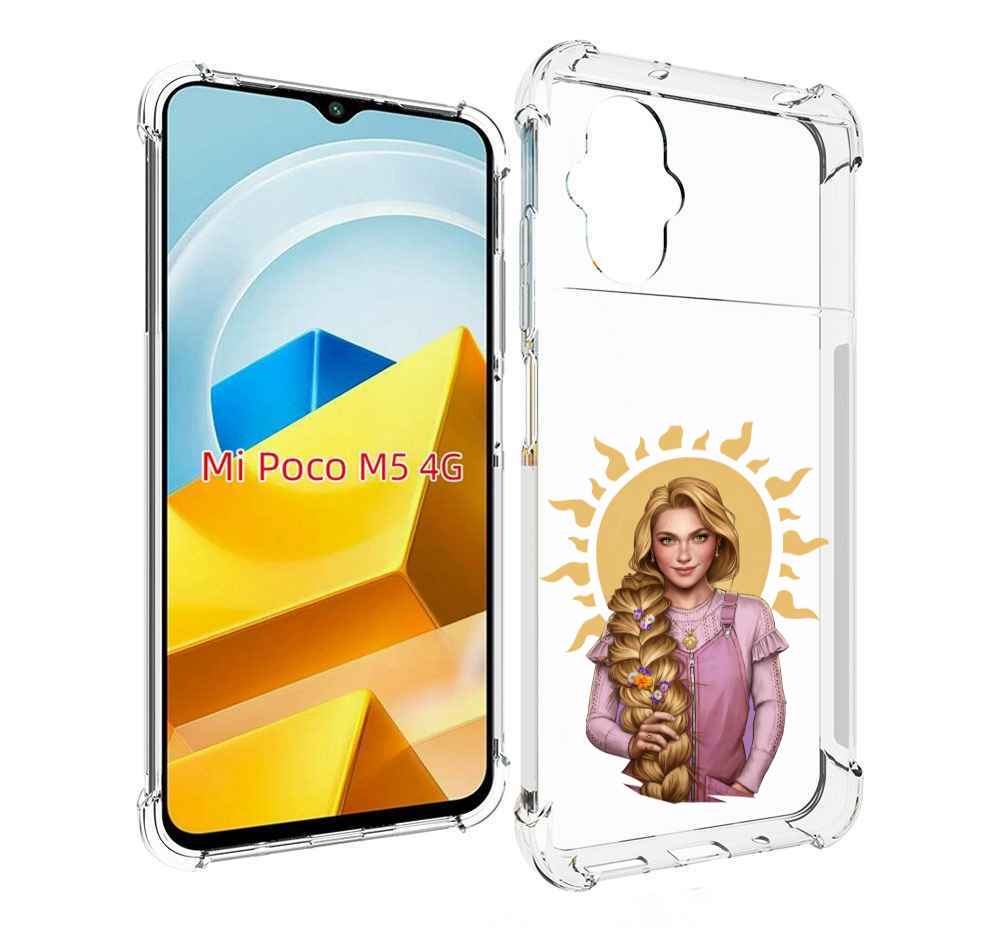 

Чехол Mypads Девушка-С-Большой-Косой Для Poco M5 П, Прозрачный, Tocco