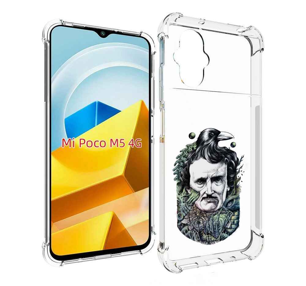 

Чехол MyPads Tocco для Xiaomi M5 Эдгар Аллан с вороном, Прозрачный, Tocco