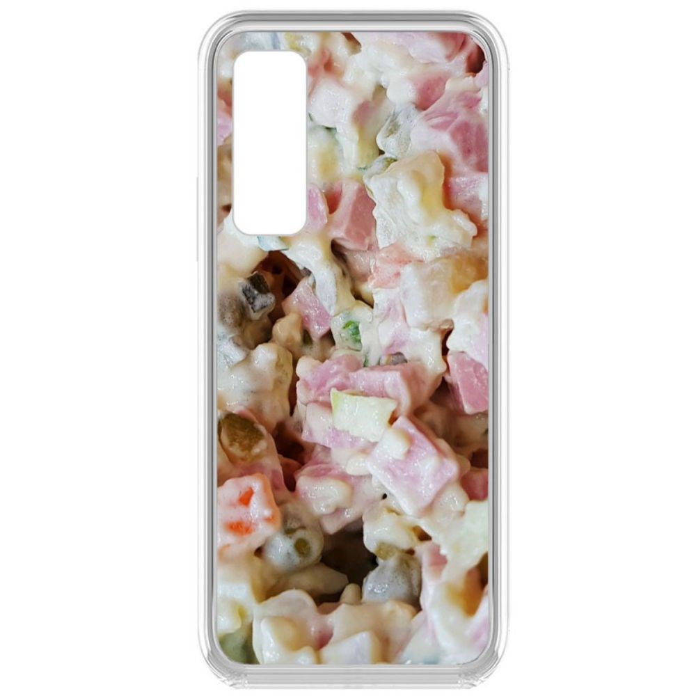 

Чехол-накладка Krutoff Clear Case Оливье для Vivo Y31