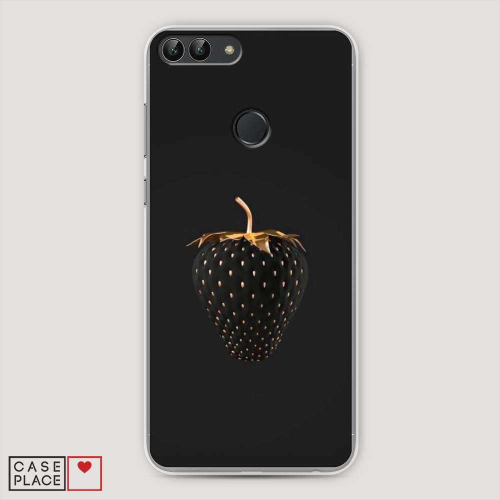 

Чехол Awog "Черно-золотая клубника" для Huawei P Smart