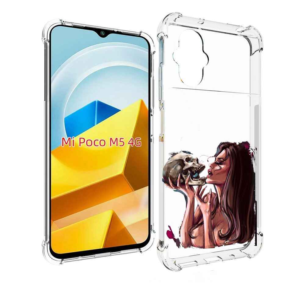 

Чехол MyPads Tocco для Xiaomi M5 девушка-модель-с-черепом, Прозрачный, Tocco