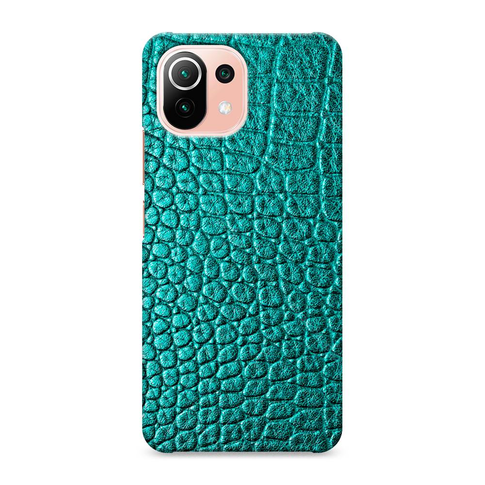 

Пластиковый чехол "Бирюзовая змея" на Xiaomi Mi 11 Lite, 310220-2