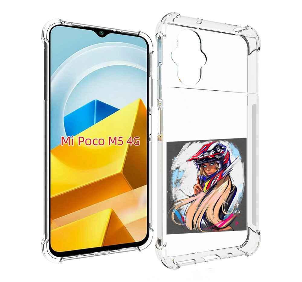 

Чехол MyPads Tocco для Xiaomi M5 девушка-в-шлеме, Прозрачный, Tocco