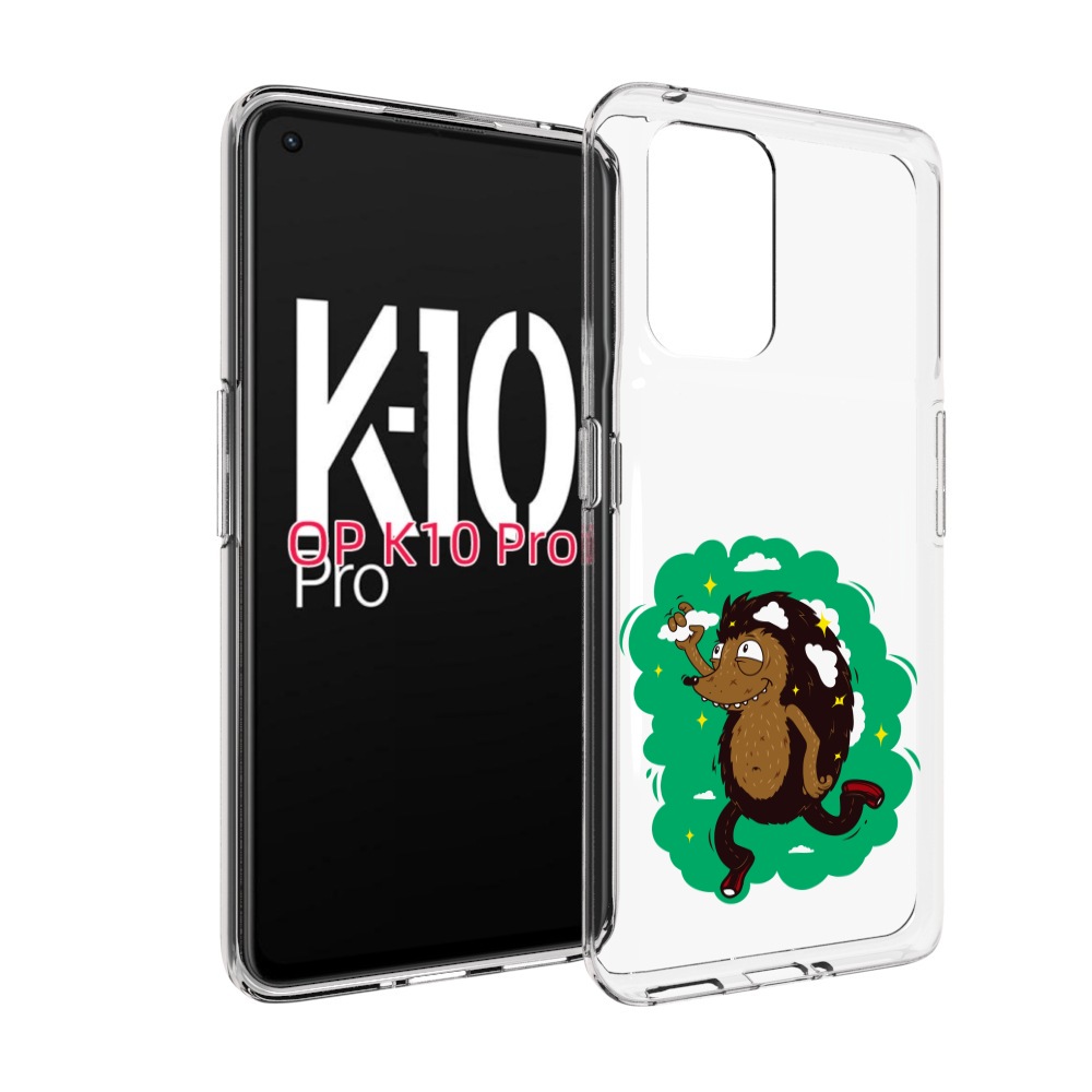 

Чехол MyPads Ежик в облаках для OPPO K10 Pro, Прозрачный, Tocco