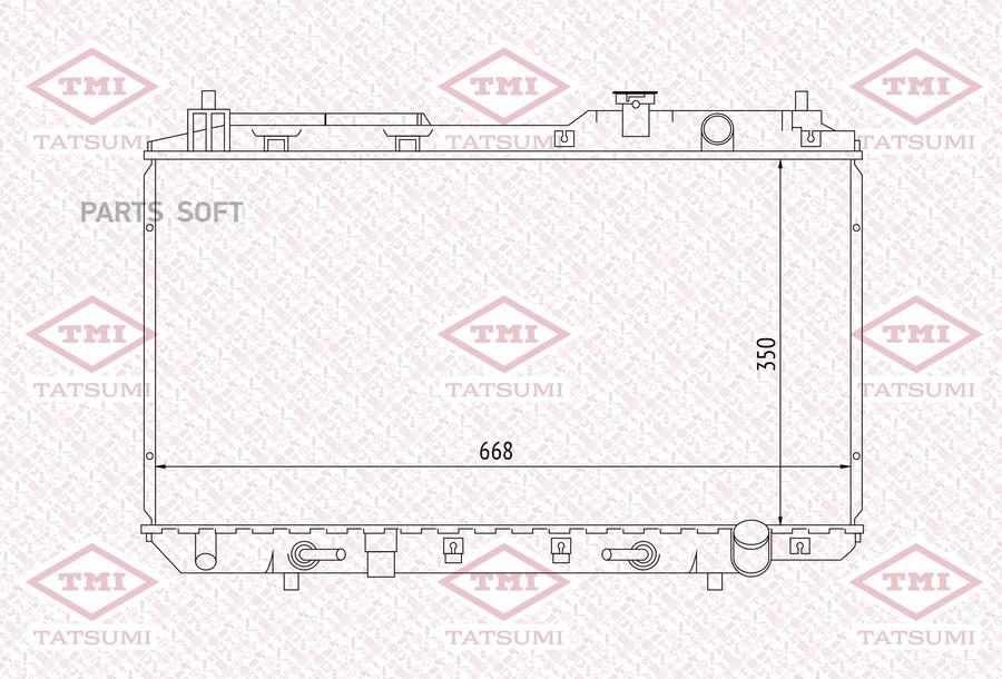 

TATSUMI TGA1056 Радиатор охлаждения