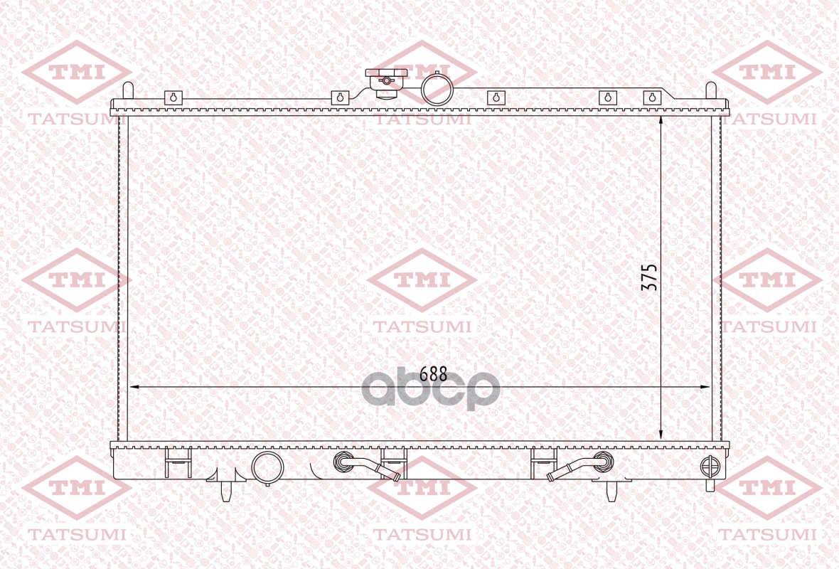 TATSUMI TGA1021 Радиатор охлаждения