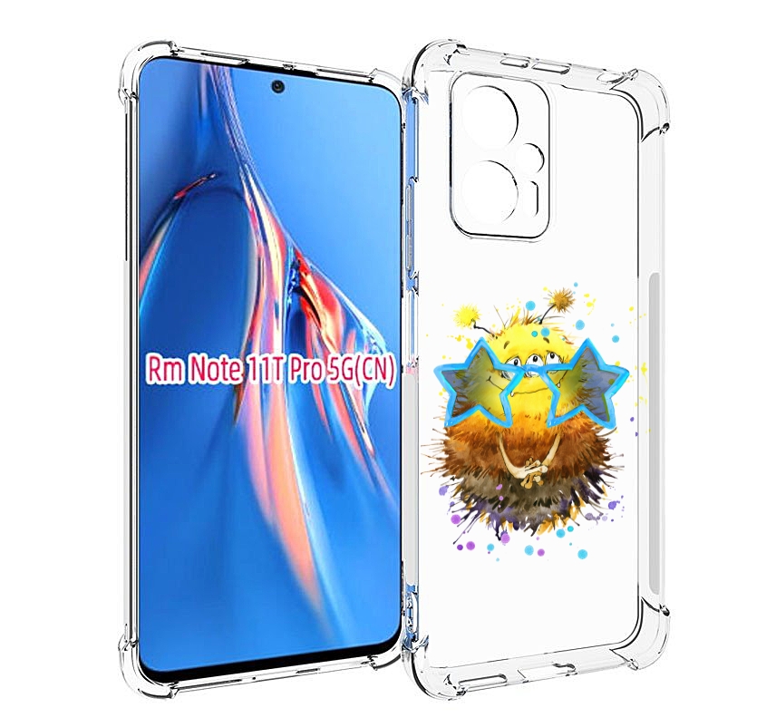 

Чехол MyPads Буня для Xiaomi Redmi Note 11T Pro / 11T Pro Plus / Poco X4 GT противоударный, Прозрачный, Tocco