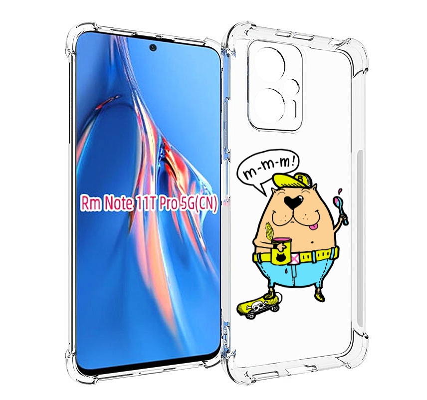 

Чехол MyPads Бобр для Xiaomi Redmi Note 11T Pro / 11T Pro Plus / Poco X4 GT противоударный, Прозрачный, Tocco