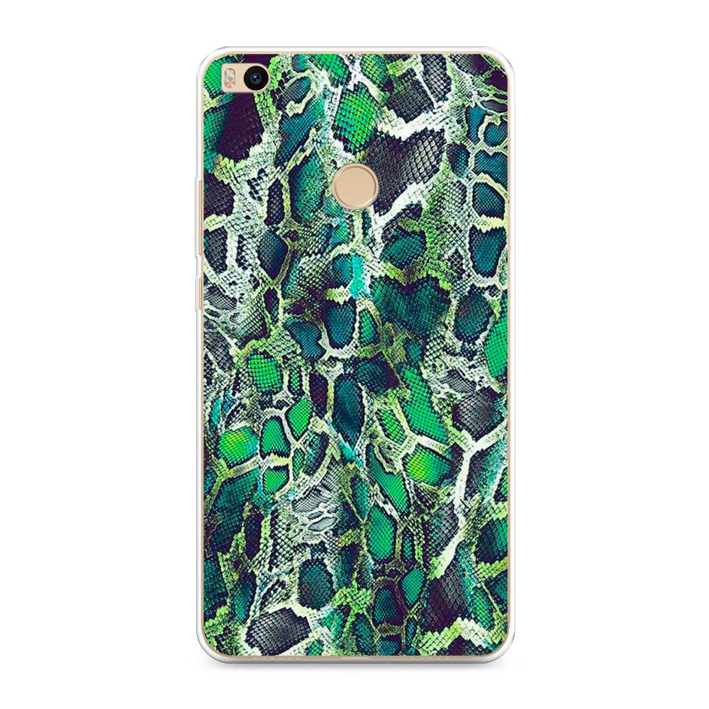 

Чехол Awog на Xiaomi Mi Max 2 "Зеленая кожа змеи", Разноцветный, 32150-3