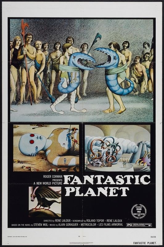 

Постер к мультфильму "Дикая планета" (La planete sauvage) 50x70 см